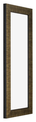 Leeds Wooden Photo Frame 25x75cm Champagne Brushed Front Oblique | Yourdecoration.co.uk