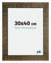 Leeds Wooden Photo Frame 30x40cm Champagne Brushed Front Size | Yourdecoration.co.uk