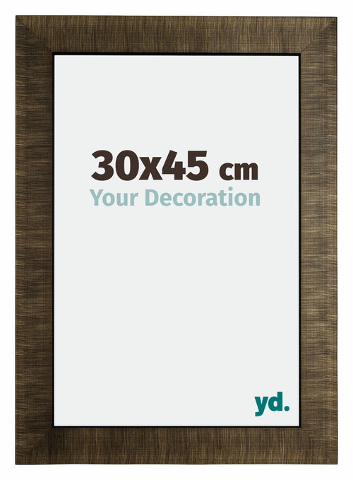 Leeds Wooden Photo Frame 30x45cm Champagne Brushed Front Size | Yourdecoration.co.uk