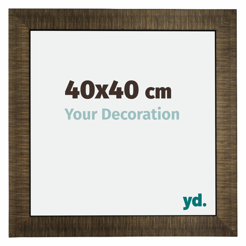 Leeds Wooden Photo Frame 40x40cm Champagne Brushed Front Size | Yourdecoration.co.uk