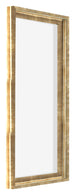 Lyon MDF Canvas Floater Frame 1 2 Gold Antique Front Oblique | Yourdecoration.co.uk