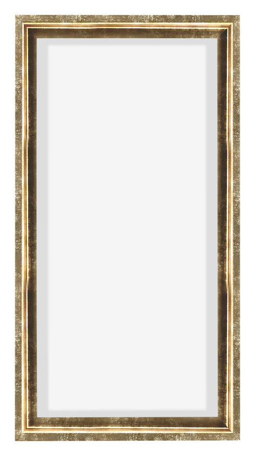 Lyon MDF Canvas Floater Frame 1 2 Gold Antique Front | Yourdecoration.co.uk