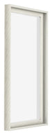 Lyon MDF Canvas Floater Frame 1 2 White Wash Front Oblique | Yourdecoration.co.uk