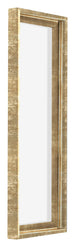 Lyon MDF Canvas Floater Frame 1 3 Gold Antique Front Oblique | Yourdecoration.co.uk