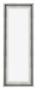 Lyon MDF Canvas Floater Frame 1 3 Silver Matte Front | Yourdecoration.co.uk