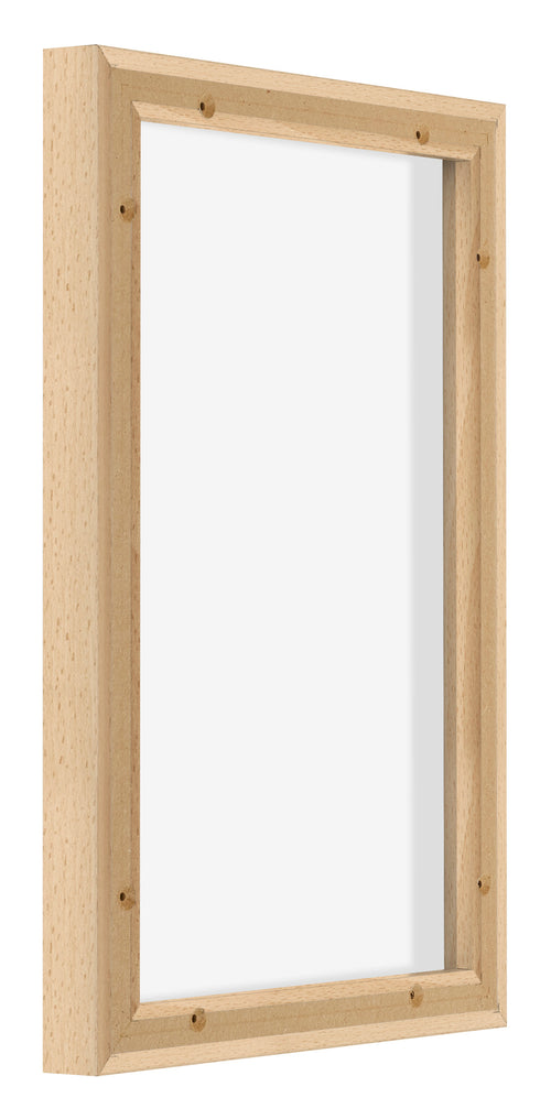 Lyon MDF Canvas Floater Frame 2 3 Beech Back Oblique | Yourdecoration.co.uk