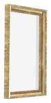 Lyon MDF Canvas Floater Frame 2 3 Gold Antique Front Oblique | Yourdecoration.co.uk