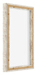 Lyon MDF Canvas Floater Frame 2 3 White Vintage Back Oblique | Yourdecoration.co.uk