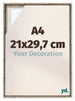 Lyon MDF Canvas Floater Frame 21x29 7cm A4 Sonoma Oak Voorzijde Maat | Yourdecoration.co.uk