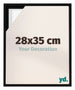 Lyon MDF Canvas Floater Frame 28x35cm Black Matte Front Size | Yourdecoration.co.uk