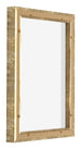 Lyon MDF Canvas Floater Frame 3 4 Gold Antique Back Oblique | Yourdecoration.co.uk