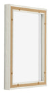 Lyon MDF Canvas Floater Frame 3 4 White Wash Back Oblique | Yourdecoration.co.uk