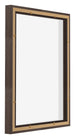 Lyon MDF Canvas Floater Frame 4 5 Oak Dark Back Oblique | Yourdecoration.co.uk