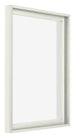 Lyon MDF Canvas Floater Frame 4 5 White Matte Front Oblique | Yourdecoration.co.uk