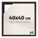 Lyon MDF Canvas Floater Frame 40x40cm Oak Dark Front Size | Yourdecoration.co.uk
