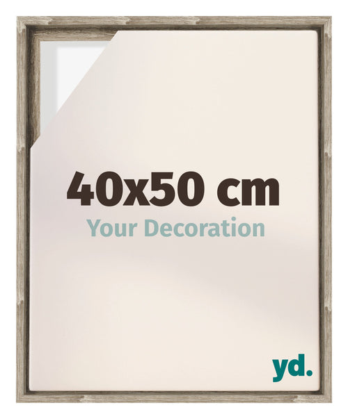 Lyon MDF Canvas Floater Frame 40x50cm Sonoma Oak Voorzijde Maat | Yourdecoration.co.uk