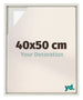 Lyon MDF Canvas Floater Frame 40x50cm White Wash Voorzijde Maat | Yourdecoration.co.uk