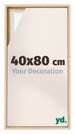Lyon MDF Canvas Floater Frame 40x80cm Beech Front Size | Yourdecoration.co.uk