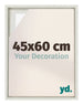 Lyon MDF Canvas Floater Frame 45x60cm White Wash Voorzijde Maat | Yourdecoration.co.uk