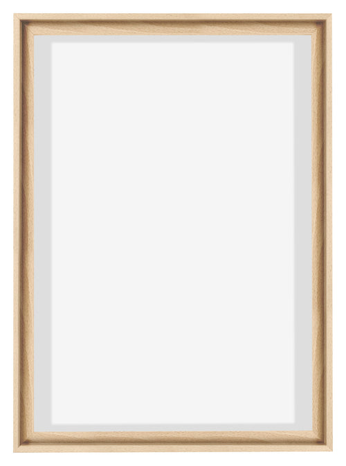 Lyon MDF Canvas Floater Frame 5 7 Beech Front | Yourdecoration.co.uk