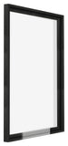Lyon MDF Canvas Floater Frame 5 7 Black Matte Front Oblique | Yourdecoration.co.uk