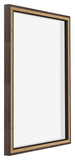 Lyon MDF Canvas Floater Frame 5 7 Oak Dark Back Oblique | Yourdecoration.co.uk