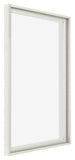 Lyon MDF Canvas Floater Frame 5 7 White Wash Front Oblique | Yourdecoration.co.uk