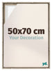 Lyon MDF Canvas Floater Frame 50x70cm Sonoma Oak Voorzijde Maat | Yourdecoration.co.uk