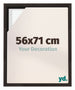 Lyon MDF Canvas Floater Frame 56x71cm Oak Dark Front Size | Yourdecoration.co.uk