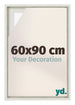 Lyon MDF Canvas Floater Frame 60x90cm White Wash Voorzijde Maat | Yourdecoration.co.uk