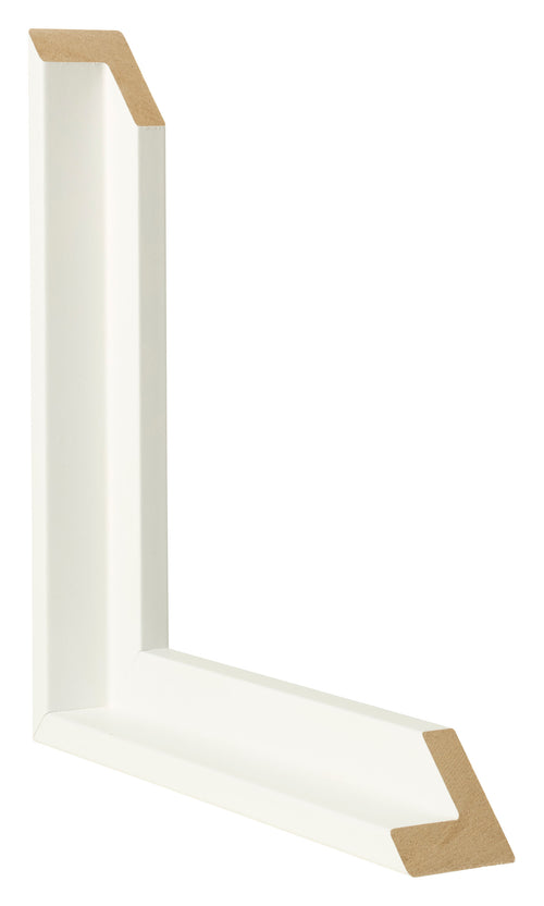 Lyon MDF Canvas Floater Frame White Matte Intersection | Yourdecoration.co.uk