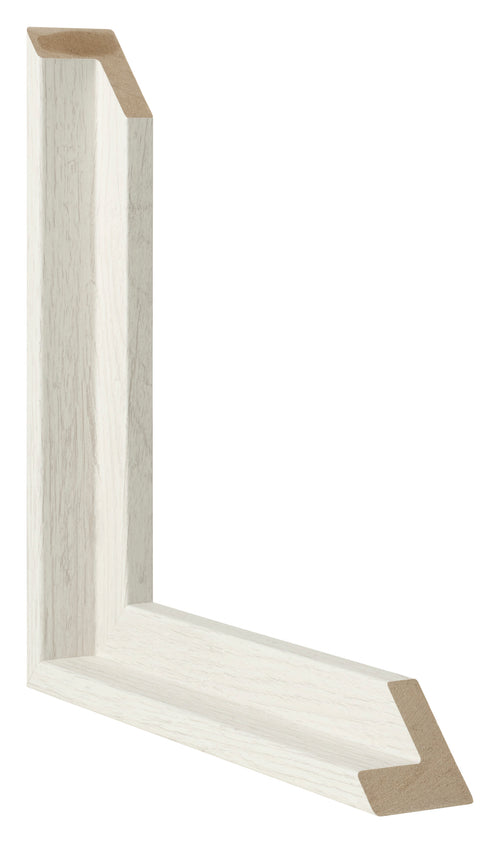 Lyon MDF Canvas Floater Frame White Wash Intersection | Yourdecoration.co.uk