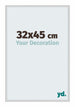 Miami Aluminium Photo Frame 32x45cm Silver Matte Front Size | Yourdecoration.co.uk