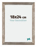 Mura MDF Photo Frame 18x24cm Metal Vintage Front Size | Yourdecoration.co.uk