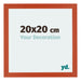 Mura MDF Photo Frame 20x20cm Orange Front Size | Yourdecoration.co.uk