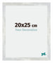 Mura MDF Photo Frame 20x25cm Silver Glossy Vintage Front Size | Yourdecoration.co.uk