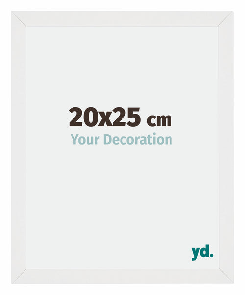 Mura MDF Photo Frame 20x25cm White High Gloss Front Size | Yourdecoration.co.uk