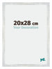 Mura MDF Photo Frame 20x28cm Silver Glossy Vintage Front Size | Yourdecoration.co.uk