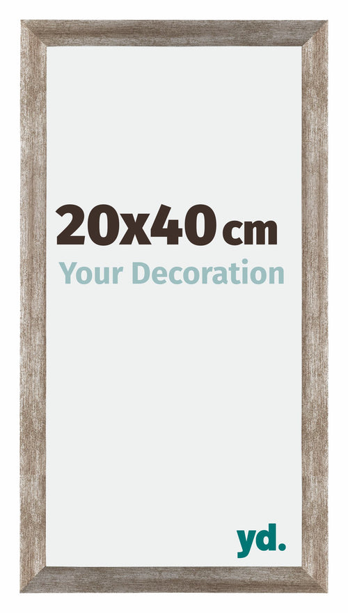Mura MDF Photo Frame 20x40cm Metal Vintage Front Size | Yourdecoration.co.uk