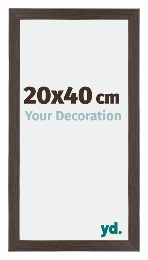 Mura MDF Photo Frame 20x40cm Oak Dark Front Size | Yourdecoration.co.uk