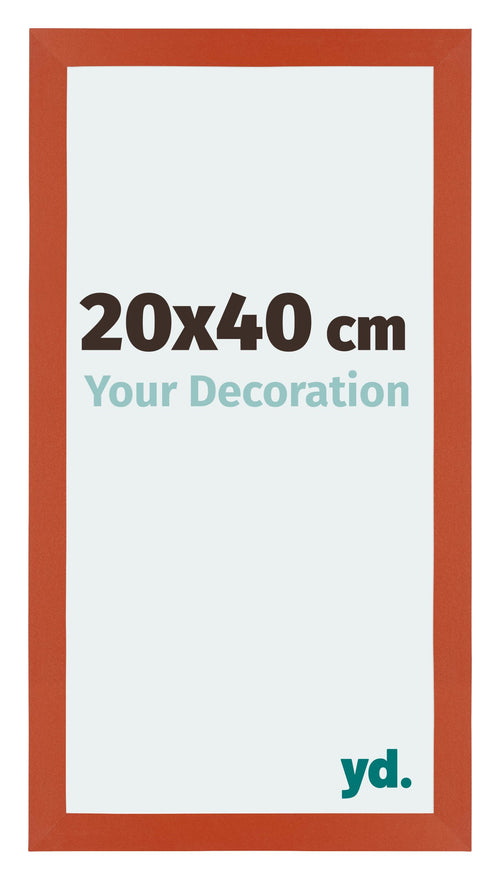 Mura MDF Photo Frame 20x40cm Orange Front Size | Yourdecoration.co.uk