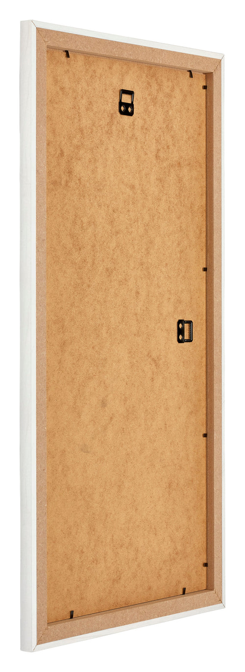 Mura MDF Photo Frame 20x40cm White Wiped Back Oblique | Yourdecoration.co.uk