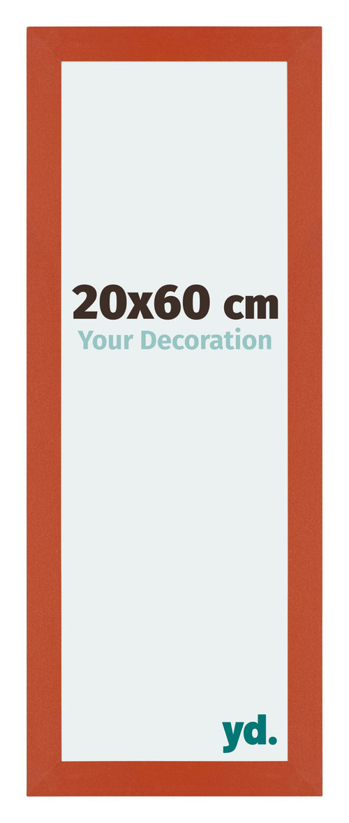 Mura MDF Photo Frame 20x60cm Orange Front Size | Yourdecoration.co.uk