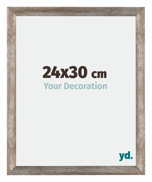 Mura MDF Photo Frame 24x30cm Metal Vintage Front Size | Yourdecoration.co.uk