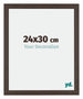 Mura MDF Photo Frame 24x30cm Oak Dark Front Size | Yourdecoration.co.uk