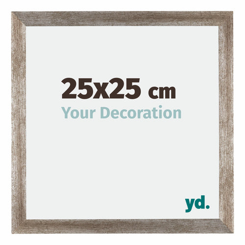 Mura MDF Photo Frame 25x25cm Metal Vintage Front Size | Yourdecoration.co.uk