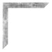 Mura MDF Photo Frame 25x25cm Silver Glossy Vintage Detail Corner | Yourdecoration.co.uk