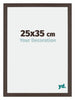 Mura MDF Photo Frame 25x35cm Oak Dark Front Size | Yourdecoration.co.uk