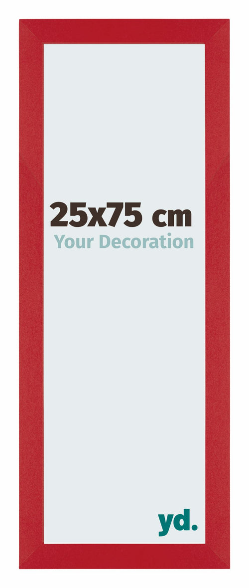Mura MDF Photo Frame 25x75cm Silver Shiny Vintage Front Size | Yourdecoration.co.uk
