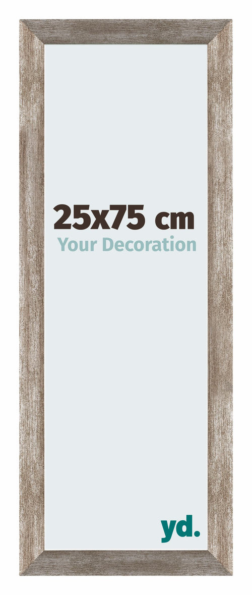 Mura MDF Photo Frame 25x75cm White Matte Front Size | Yourdecoration.co.uk